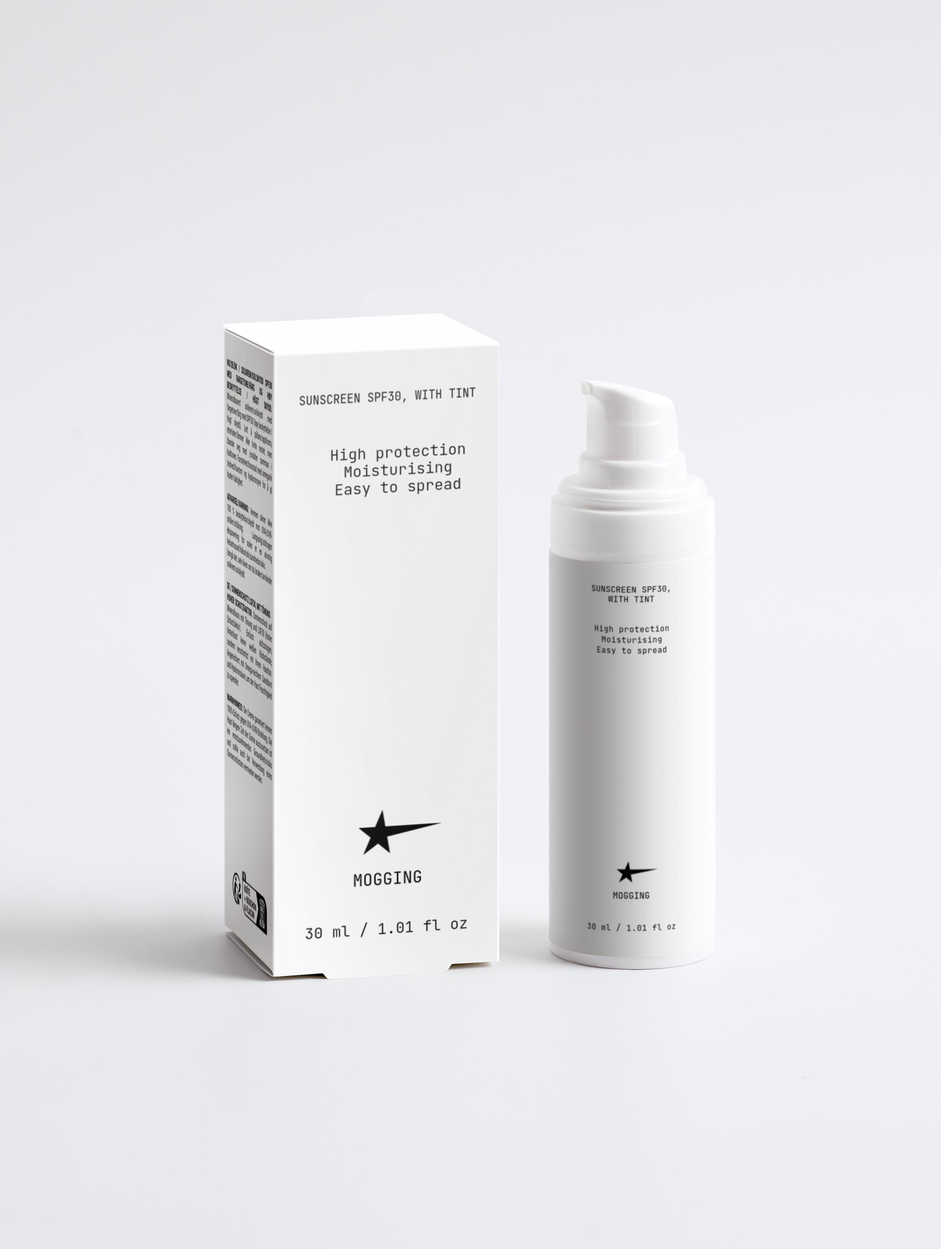 Sunscreen SPF30, with tint